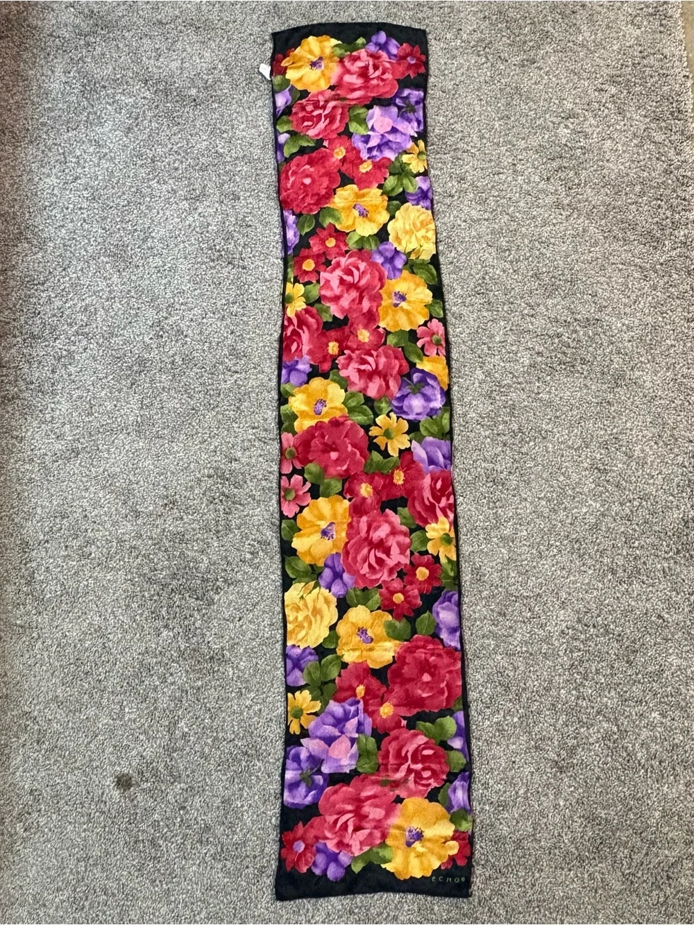Echo silk scarf.